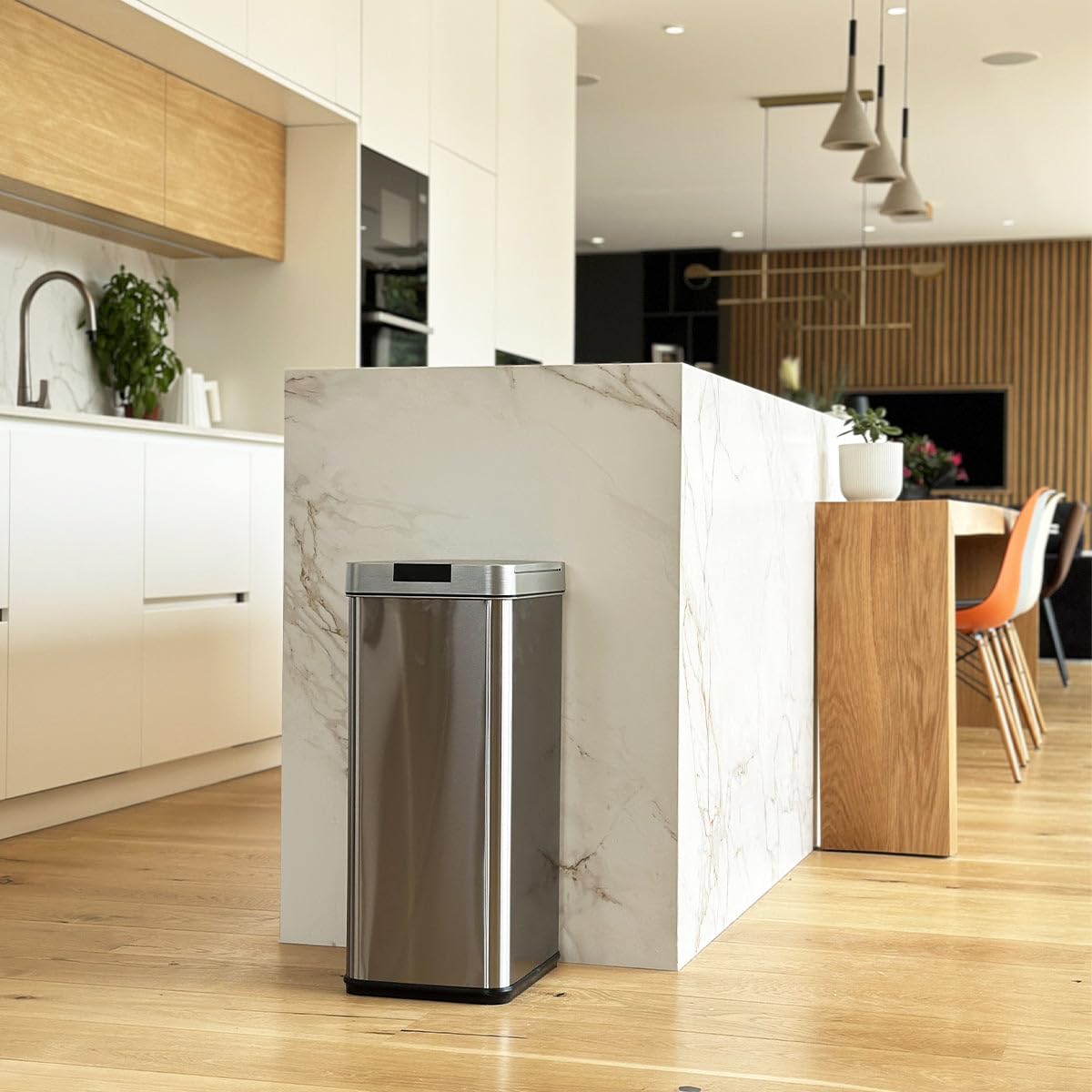 Kitchen Move, Papelera automática 70 L Silverlake Silver