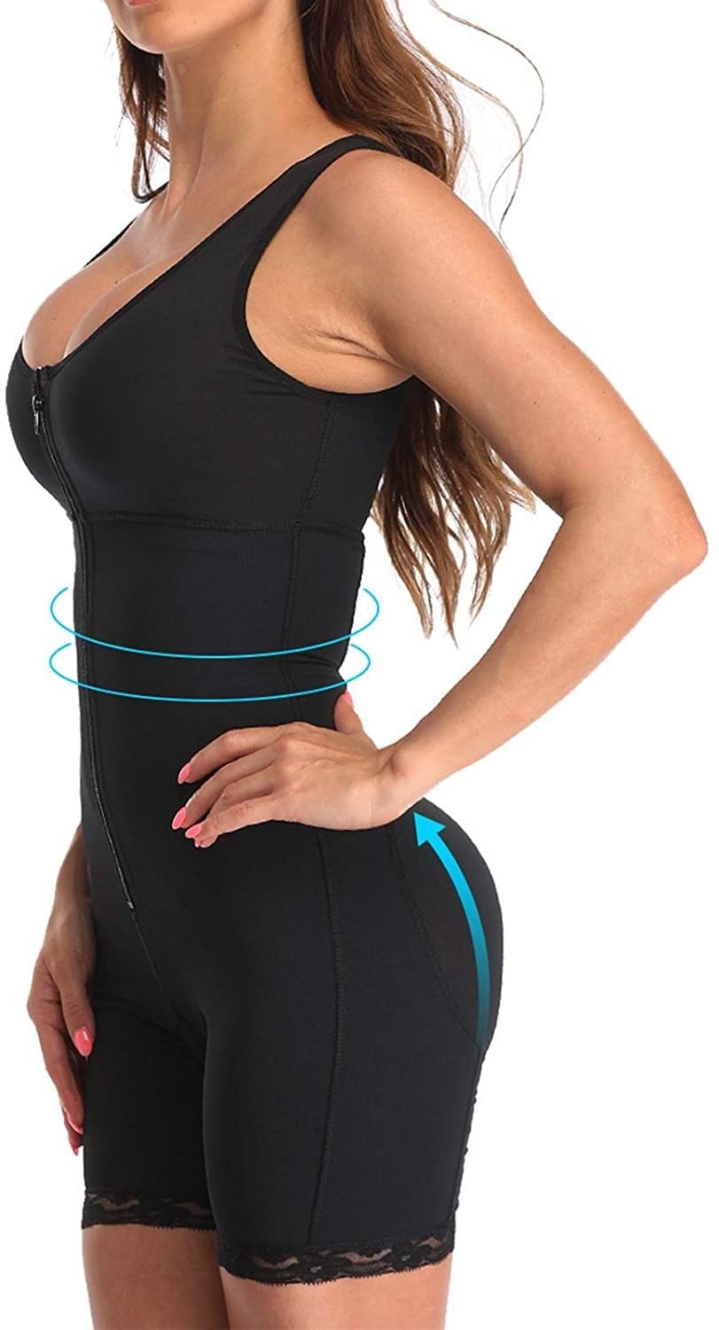 Shapekeear a Vita da Donna di Alta qualità Shapewear, Tuta Anti Cellulite, Biancheria Intima del Sollevatore di Culo Traspirante(Color:Black,Size:L)
