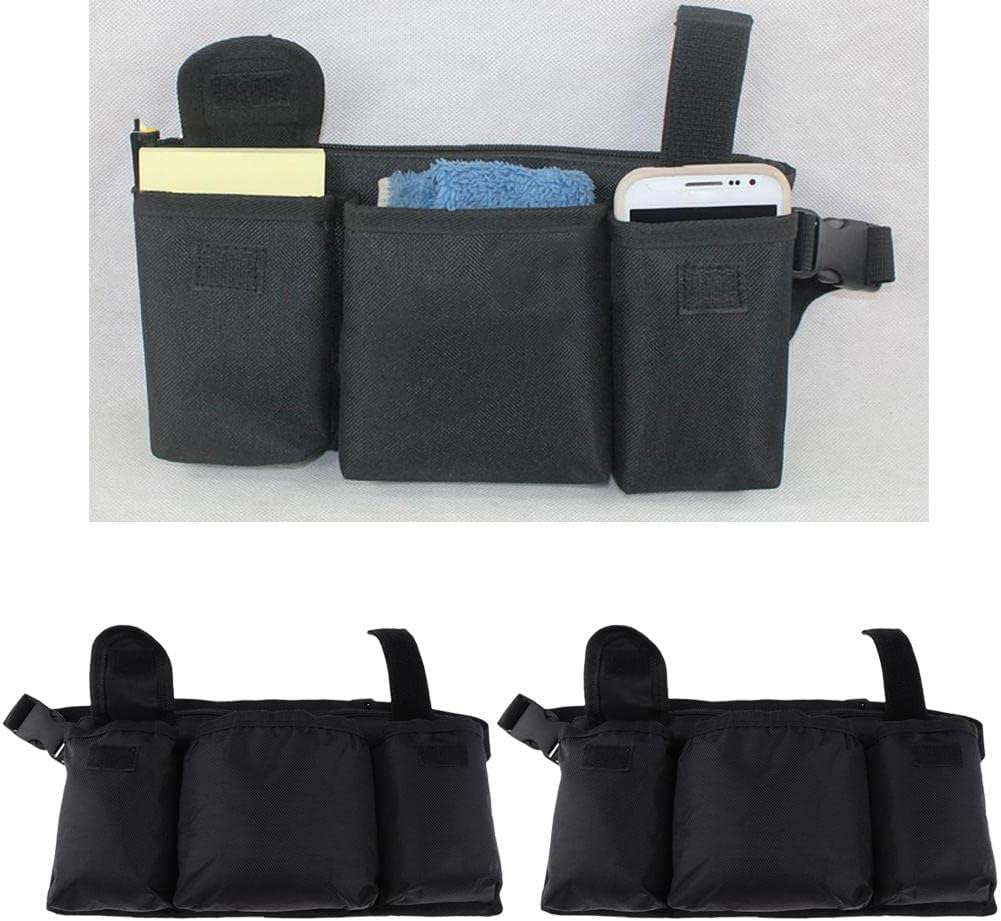 Adjustable Work Belt Hip Bum Bag 2PCS Utility Belt Bag for Men, Waist Wallet Pouch for Outdoor Camping and Hiking Gear, Fashionable Fanny Pack for Waiter Waitress Tool
