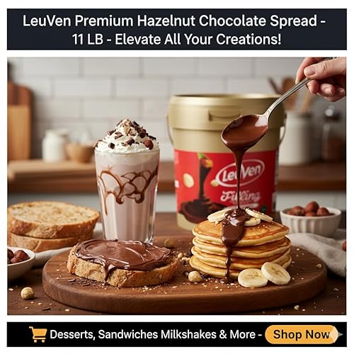 Miniatura 3 de LeuVen Sabor para untar 11 libras (chocolate premuim con avellana)