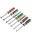 ROTATION 7PC Metric Nut Driver Set - 5-12mm Hex Drivers for Bolts Nuts Fasteners, Color-Coded Non-Slip PVC Grips