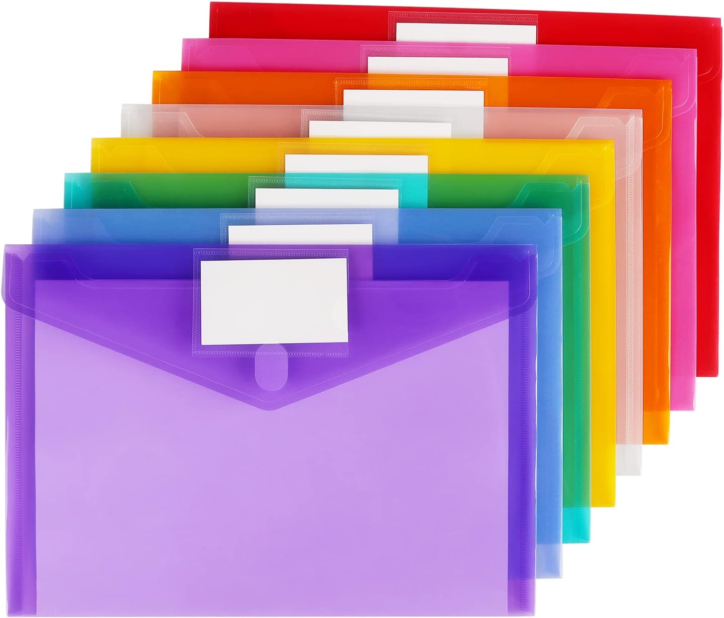 Buy 8 Pack Plastic Envelopes Poly Envelope Folder Clear Plastic