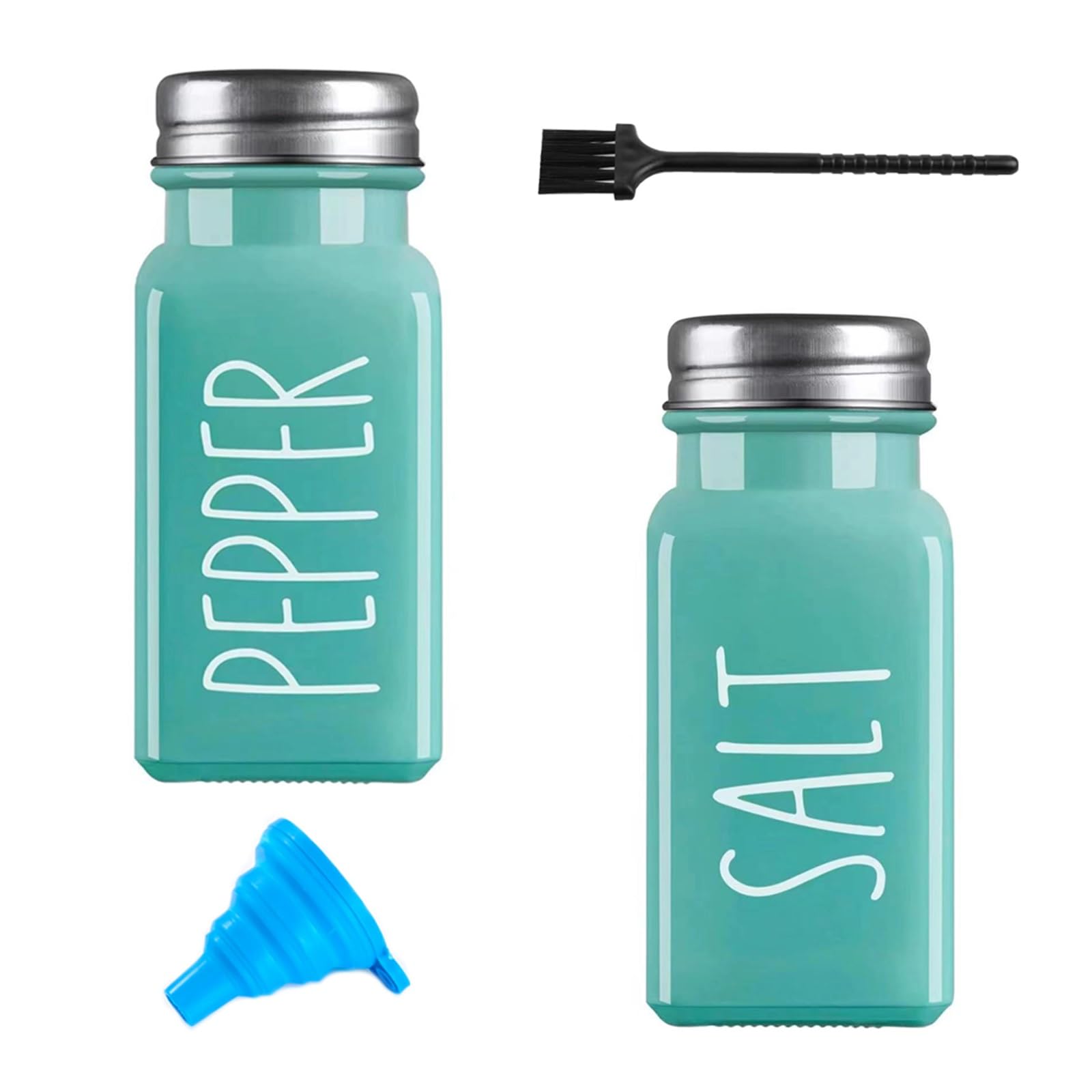 Green Salt & Pepper Shaker Set - 2 Pots, Green