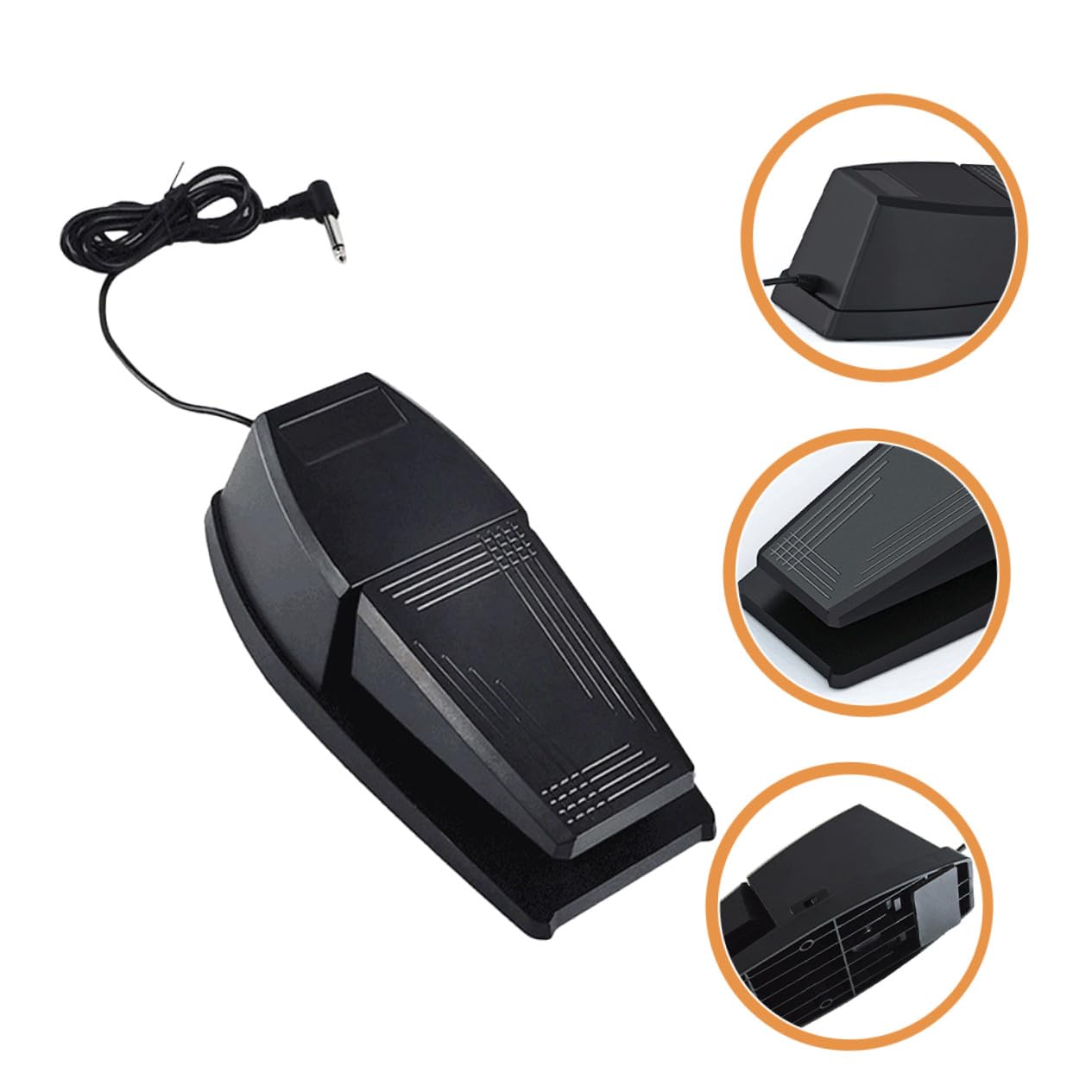 Pedale Sustain per Pianoforte Professionale Resistente e Antiscivolo Accessorio per Tastiere Elettroniche e Midi Effetto Suono Continuo Migliorato