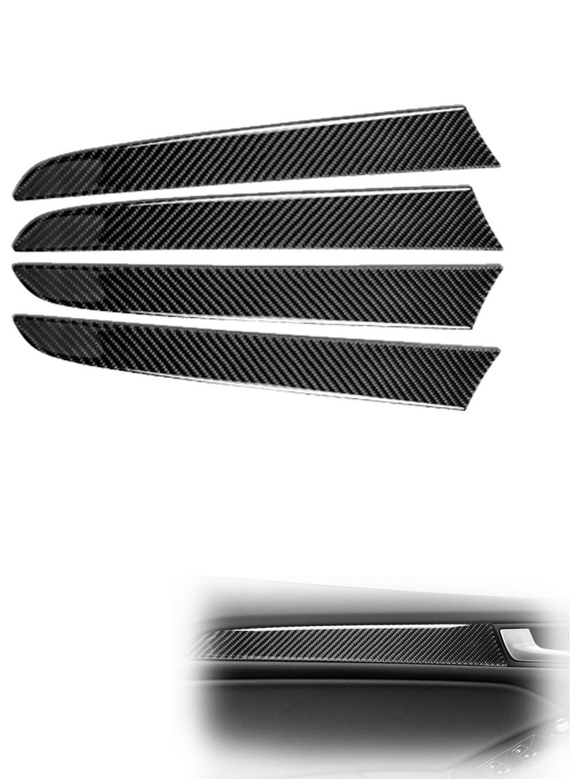 Car Part for Audi for Q5 for SQ5 for 8R 2009-2017 2016 2015 2014 2013 2012 2011 2010 Car Interior Door Panel Trim Sticker Dashboard Decoration