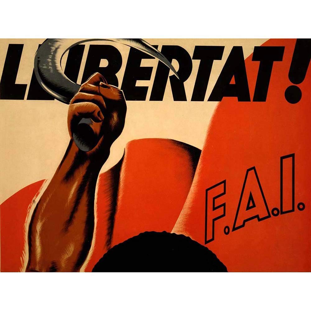Wee Blue Coo War Spanish Civil Republican Left Communist Socialist Art Print Poster Wall Decor 12X16 Inch