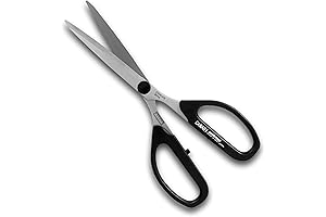Craft Scissors 8.2&quot; Canary Cutter [Japanese Stainless Steel with Ruler Etching, Non-Stick Coating]