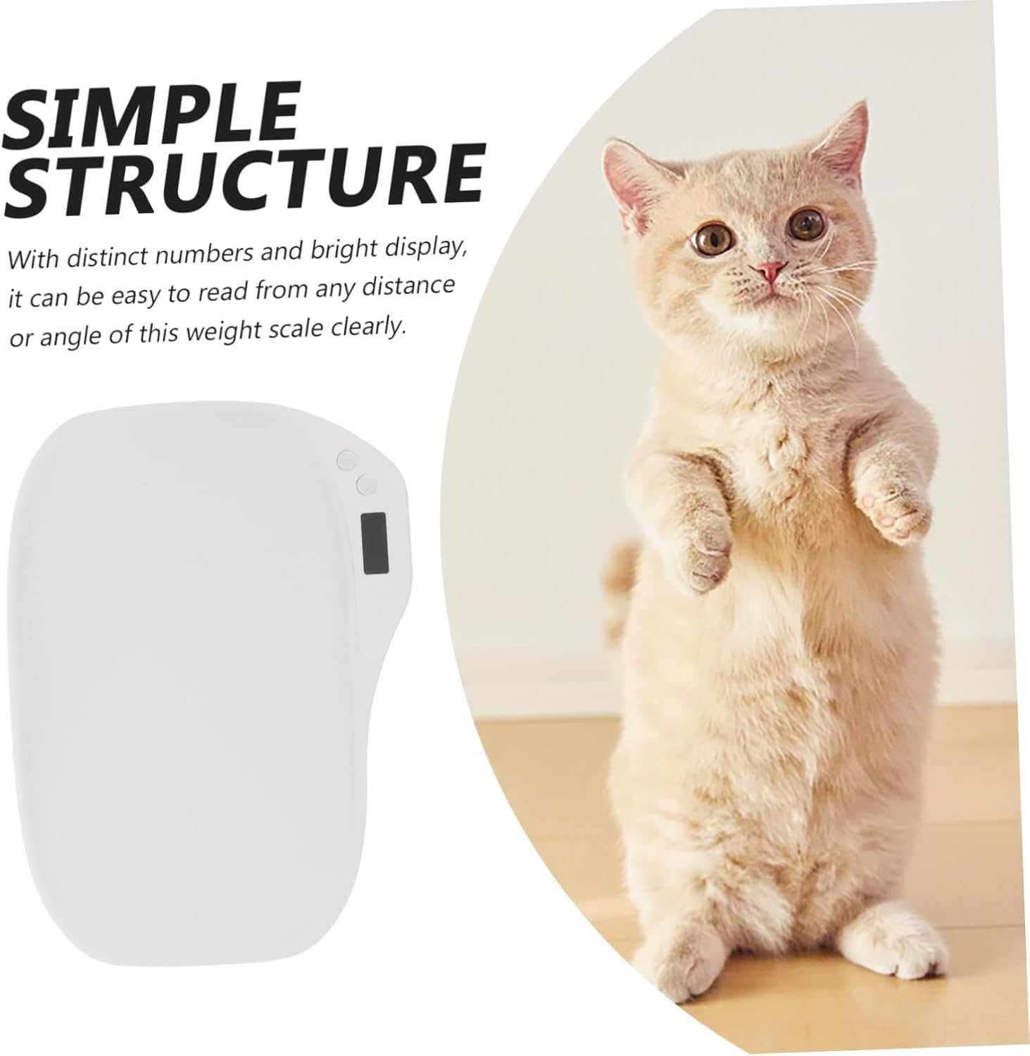 Multi-Function Electronic Pet Scale for Accurate Weight Measurement of Dogs Cats and Kittens for Home Veterinary and Pet Store Use Led Display