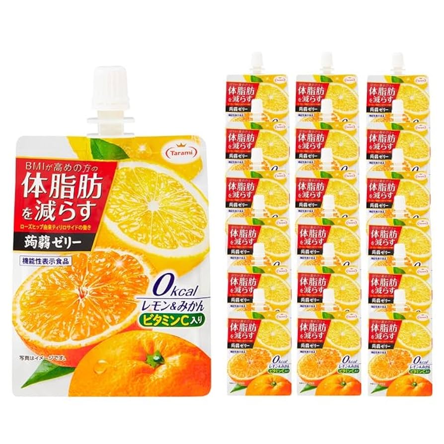 Amazon.co.jp: たらみ Tarami 体脂肪を減らす 蒟蒻ゼリー 0kcal