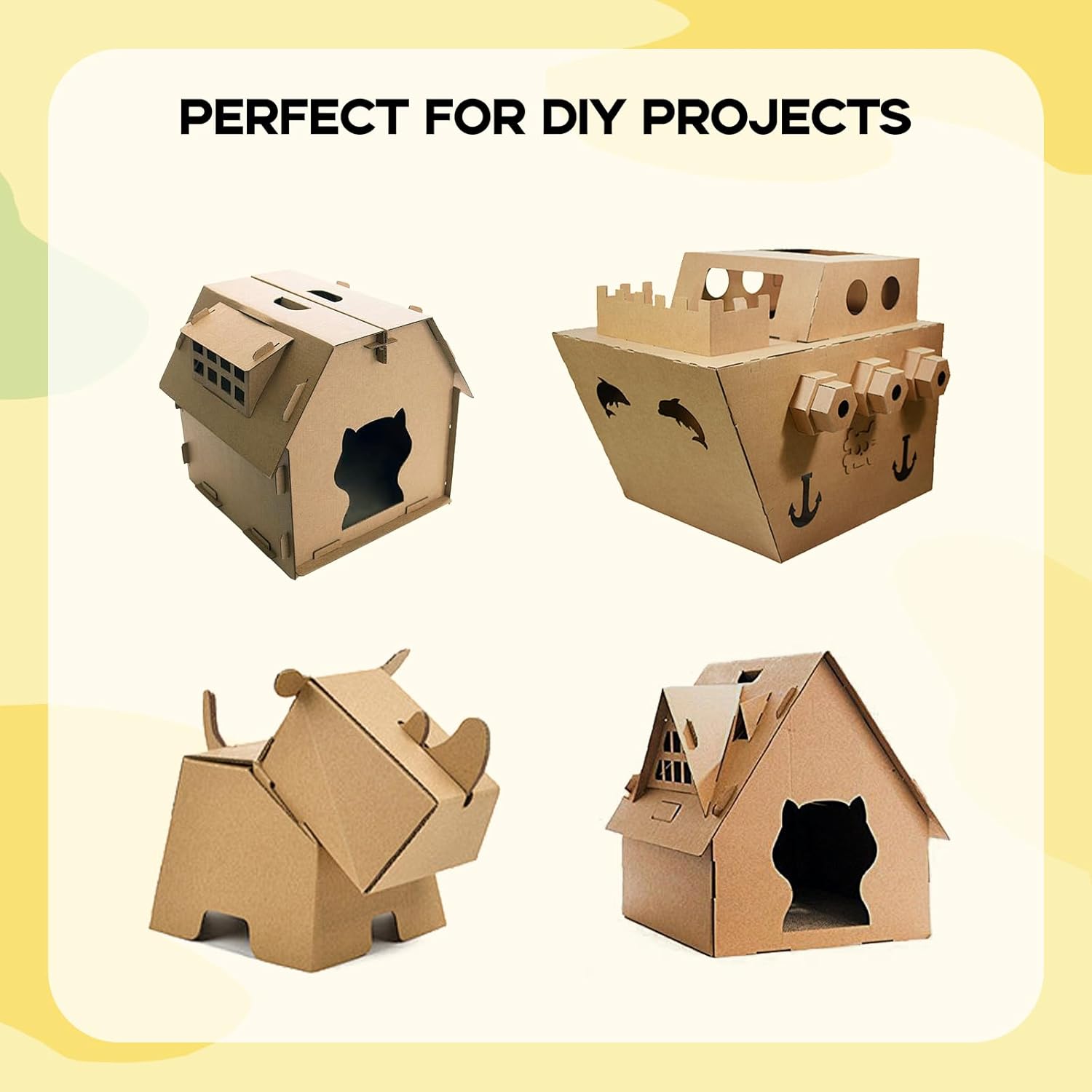 100 Pack 11x17 Thin Chipboard Kraft Cardboard Sheets, Goefun 22pt/0.5mm Craft Cardboard Chip Board for Book Binding, Posters, Shipping & Frame Backing