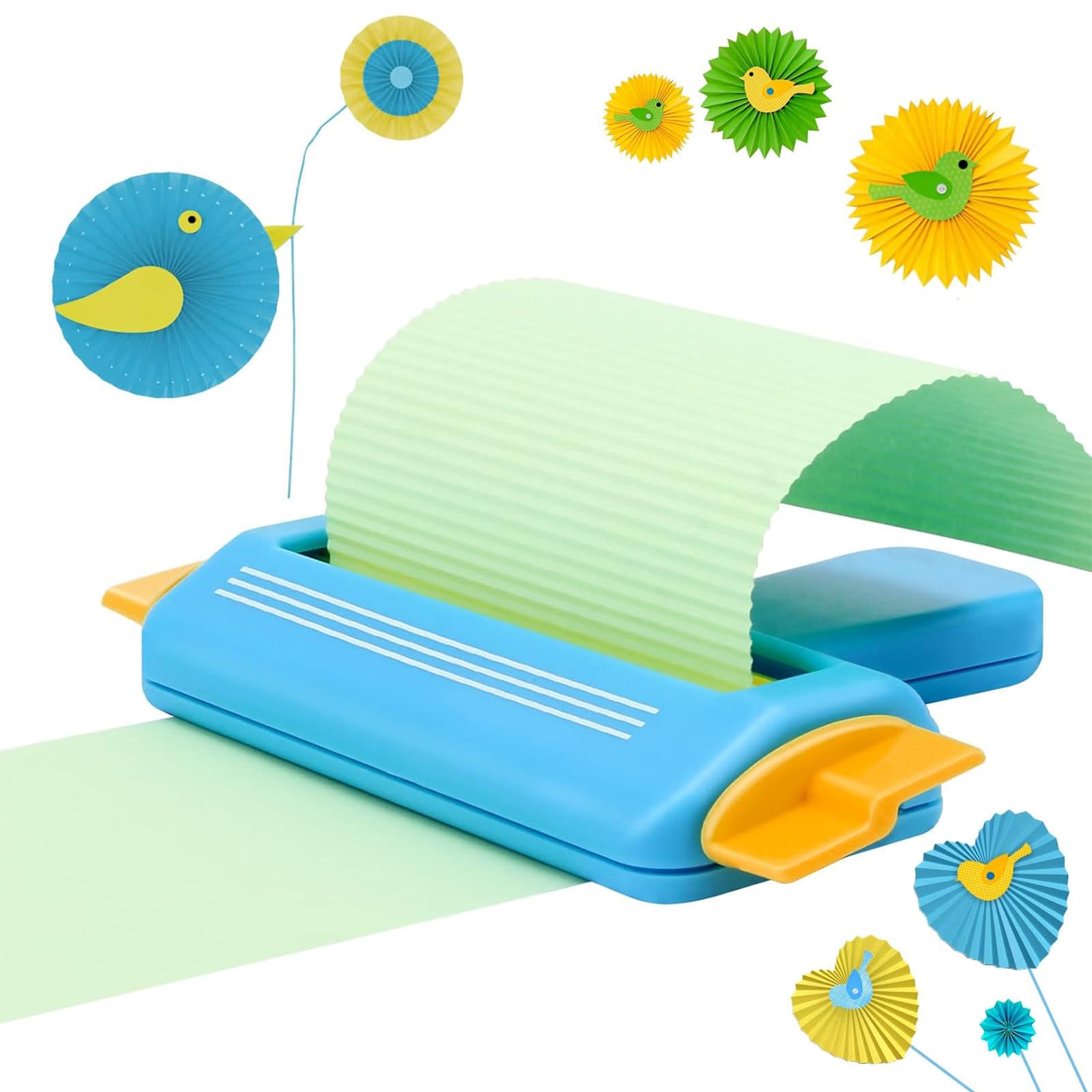 Bocguy Papier Crimper Quilling Werkzeug, Kartonbögen Wellpappenmaschine zur Herstellung von Wellenformen, DIY Scrapbook Crimpwerkzeug