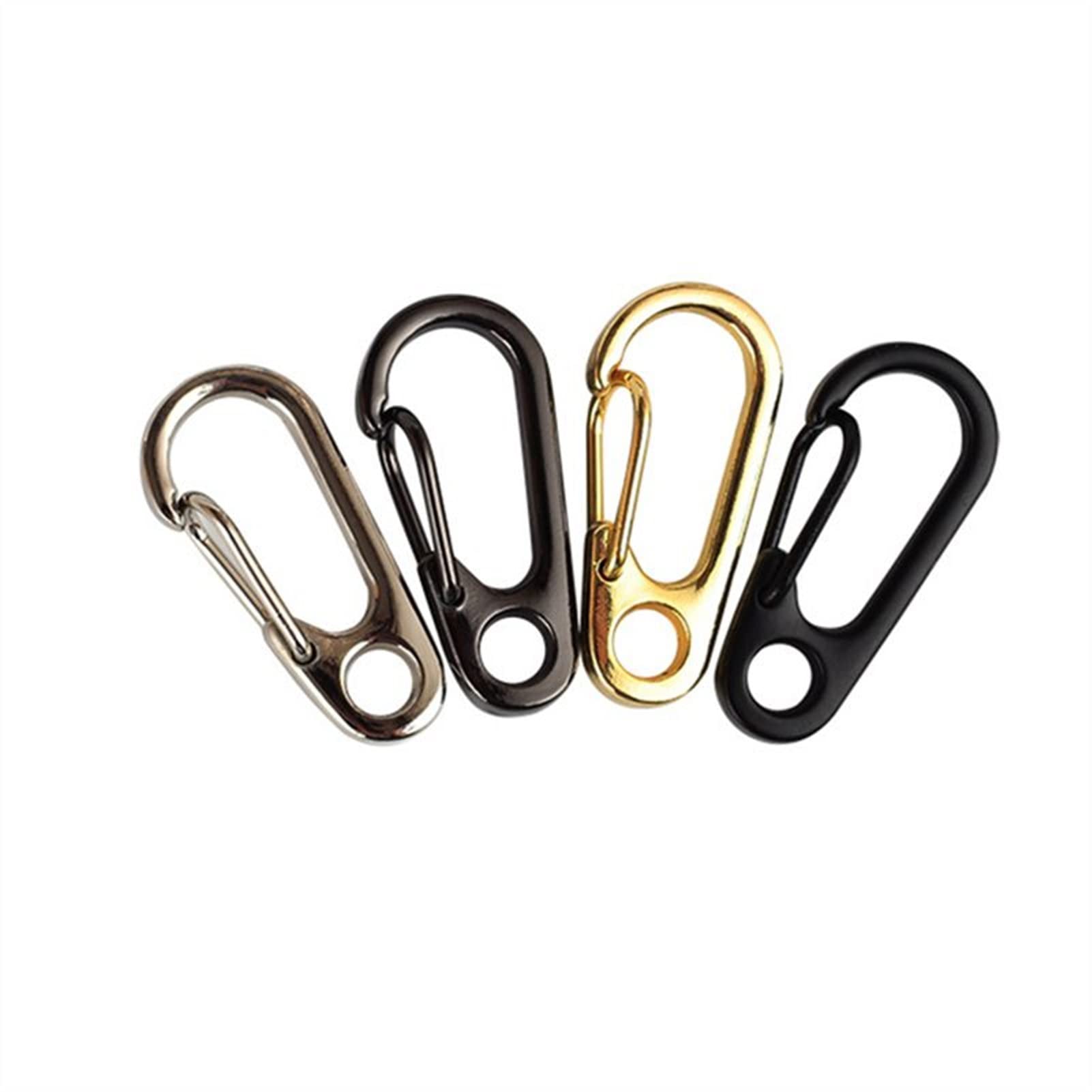 10 pezzi/lotto Mini chiusure a molla for zaini, moschettoni da arrampicata, portachiavi EDC, ganci for bottiglie campeggio, fibbie in paracord for borse