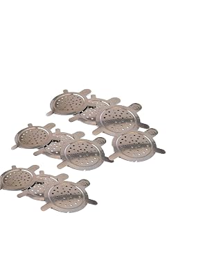 10 Stainless Steel Reusable Shisha Screens for Hookah Bowl for Better Burning Charcoal and Protect Shisha Flavor from