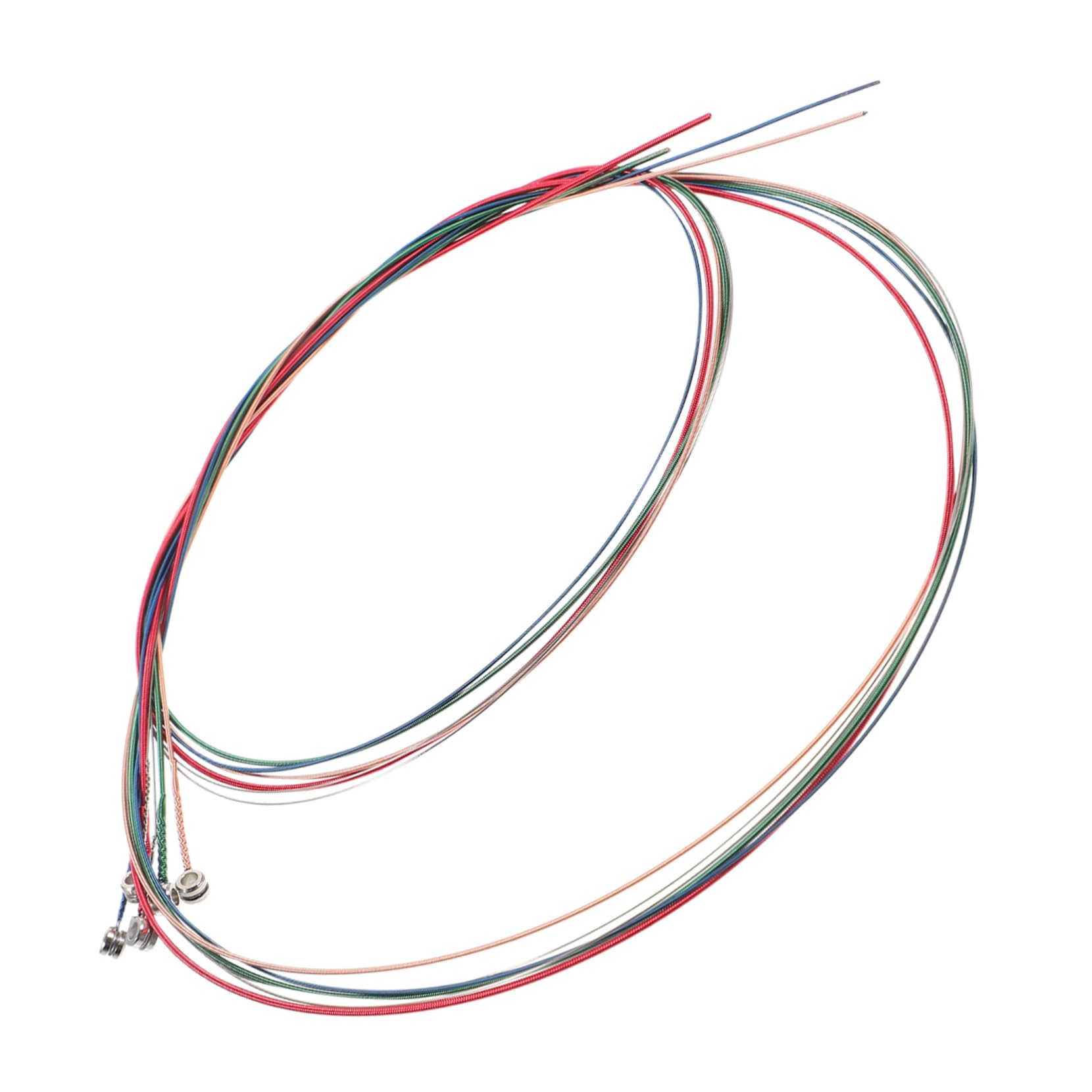 BESPORTBLE 6pcs Folk Guitar Strings Durable Replacement Strings for Acoustic and Electric Guitars Enhanced Playing Experience