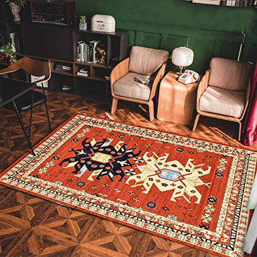 Tapis de salon rectangle doux retro ethnique 120 x 200 CM