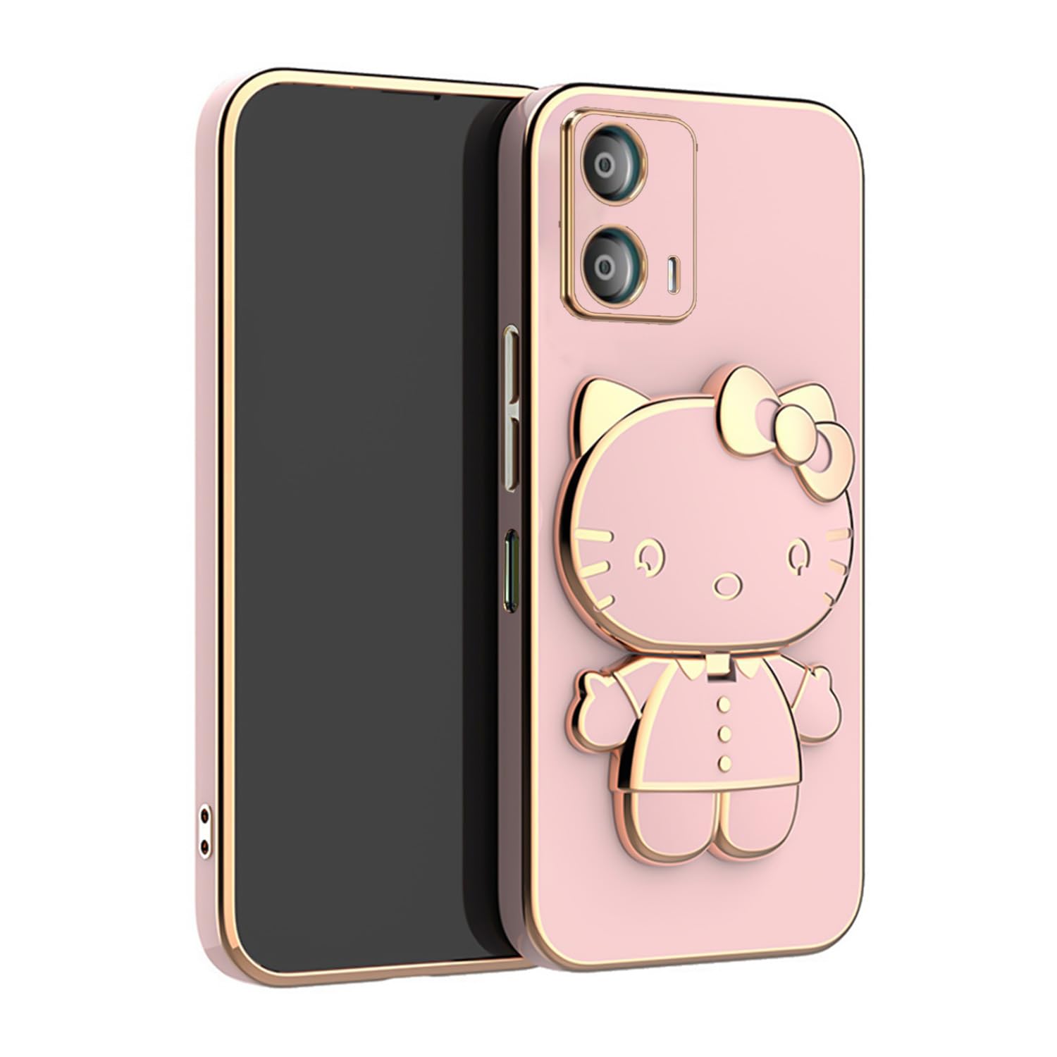 V-TAN Electroplated 3D Kitty Folding Stand and Mirror Back Case Compatible with Motorola Edge 50 Fusion (Pink) (B0DBHJ2S67) Amazon Price History, Amazon Price Tracker