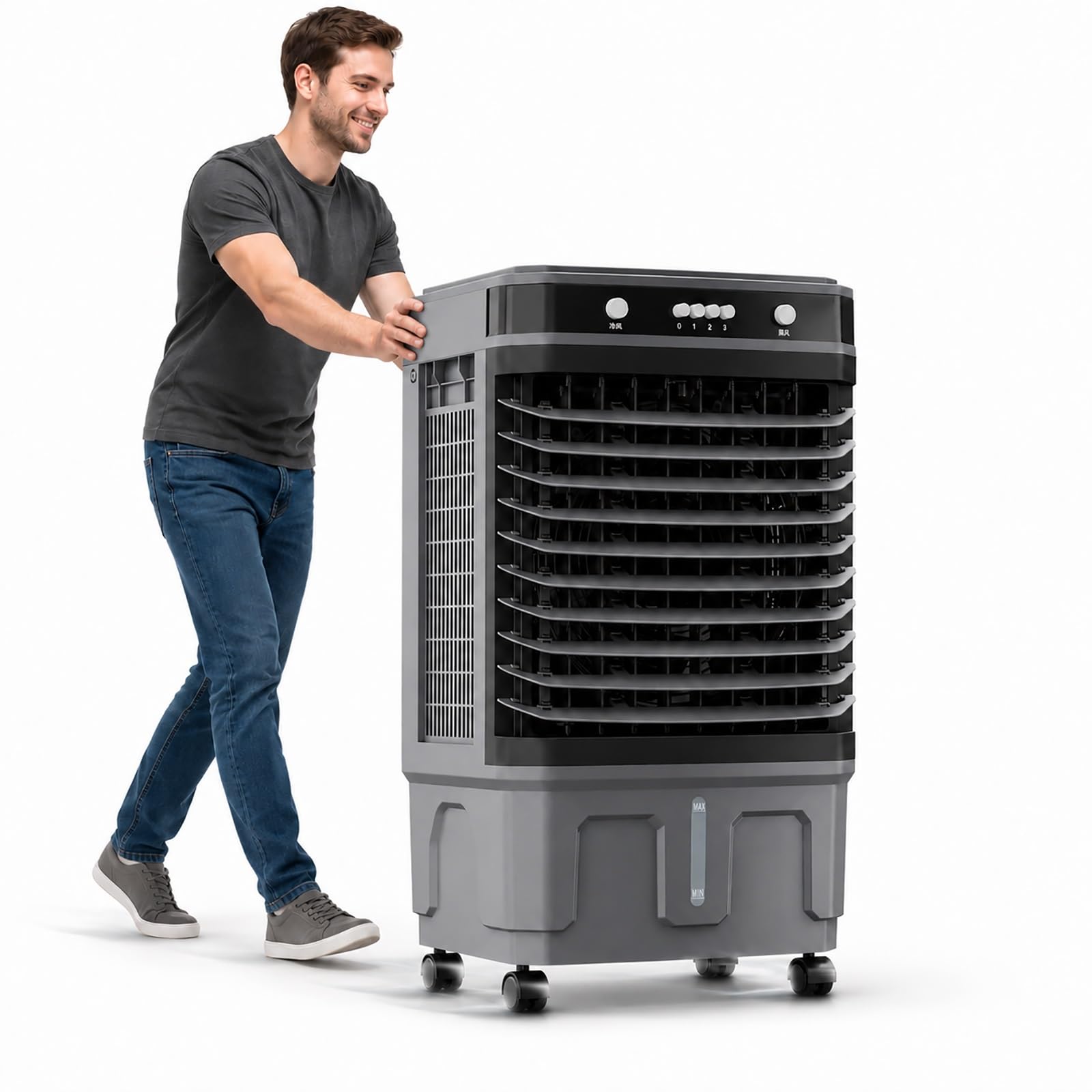 Enfriador de aire interior para combatir el calor en la oficina