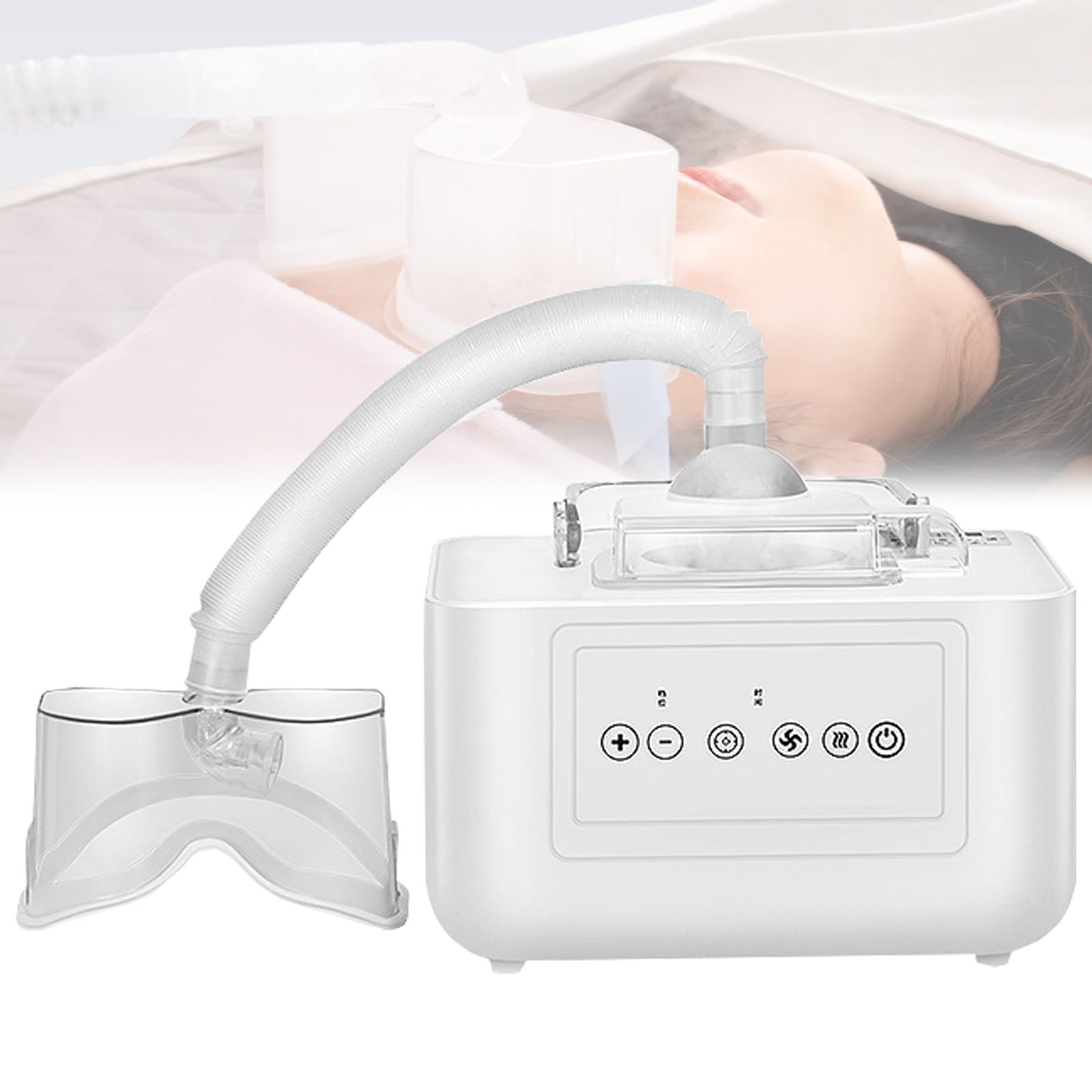 Nebulizador Ocular,Cuidado Ocular Tipo SPA,Compresa Fría/Caliente,9 Ajustes De Temperatura,3 Niveles De Salida De Vapor,Temporizador De 5 A 30 Minutos,Control Táctil,Alivia La Fatiga Ocular
