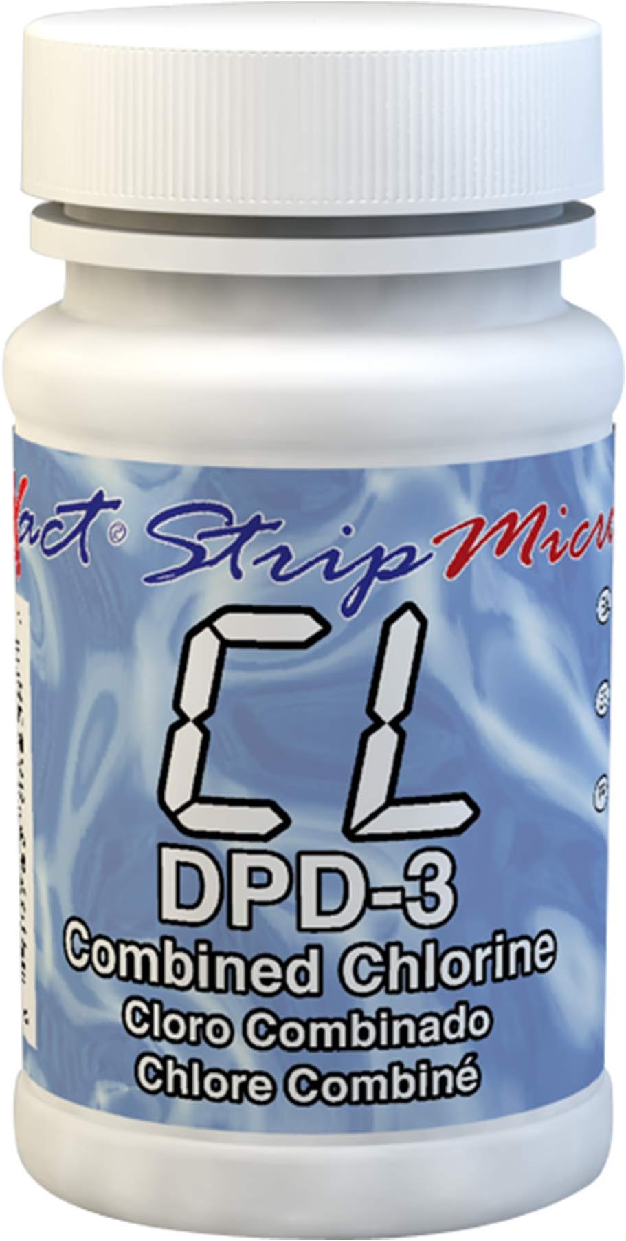 Industrial Test Systems eXact 486638 DPD-3 Micro Combined/Total Chlorine Strips, 100 Tests, Bottle