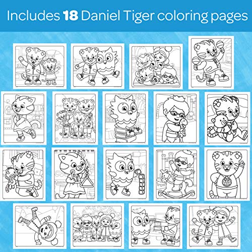 Crayola Color Wonder, Daniel Tiger's Neighborhood, 18 Mess Free Coloring Pages, Kids Indoor Activities At Home, Gift For Age 3, 4, 5, 6 White/Black #TOP2