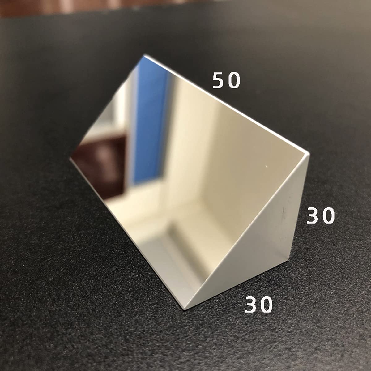 1PC Right-Angle Prism 30 * 30 * 50MM Visual Measurement 45 Degree Total Reflection isosceles Prism