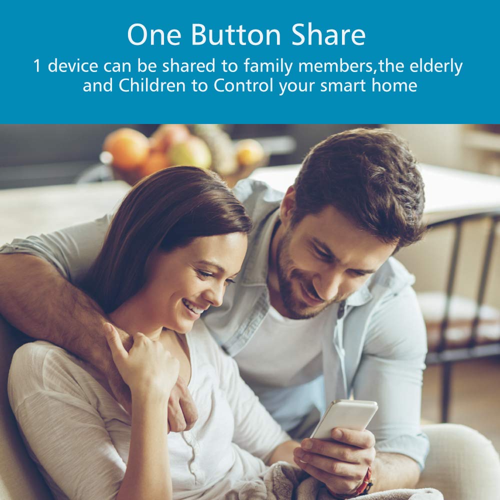 Smart Wifi Interruttore RF Modulo relè wireless Telecomando eMylo Interruttori della luce 1 canale 220V Domotica Timer Controllore 433Mhz Compatibile con Alexa/Google Home tramite Ios Android