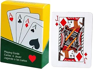 小型トランプデッキ - ポータブル ポーカー ゲーム - アウトドアボードゲーム | 子供、ティーン、大人、プレイヤー、コレクター、旅行者、家族集まり、パーティー、旅行、キャンプ、アクティビティ、バー、クラブ向け