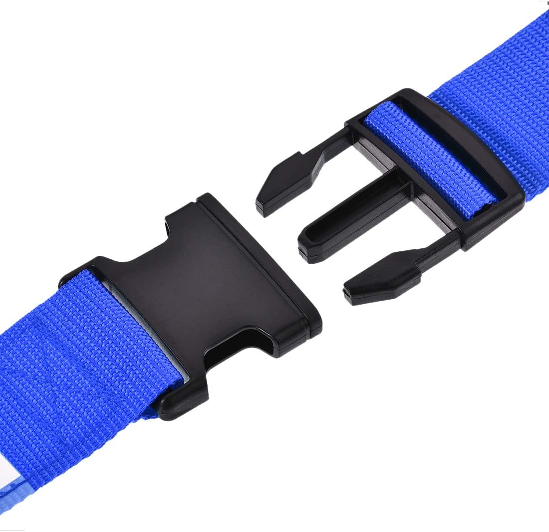 sourcing map Luggage Straps Suitcase Belts with Buckle Label, 2Mx5cm Adjustable PP Travel Bag Packing Accessories, Dark Blue 4Pcs - Image 5