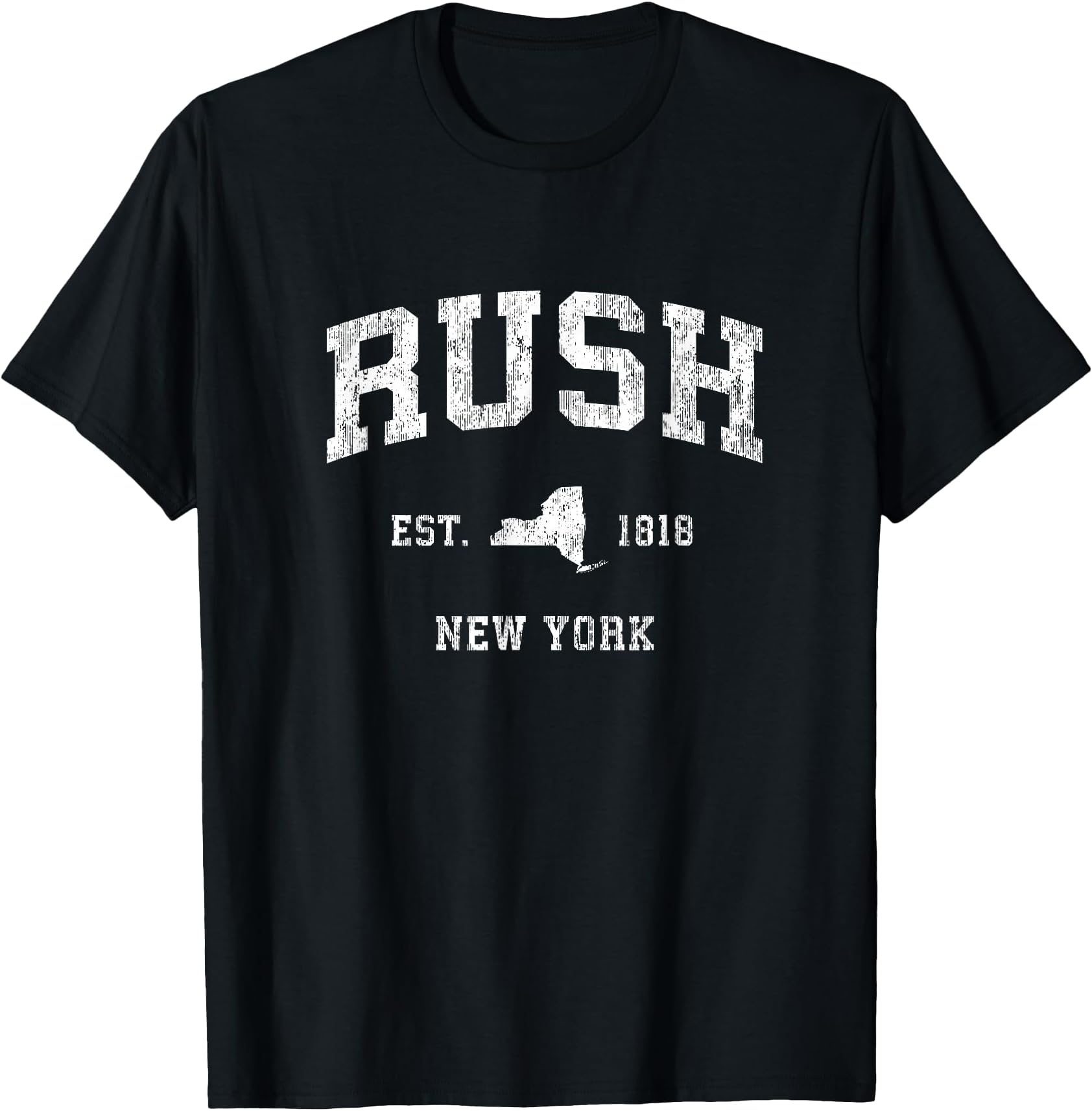 Rush New York NY Vintage Athletic Sports Design T-Shirt