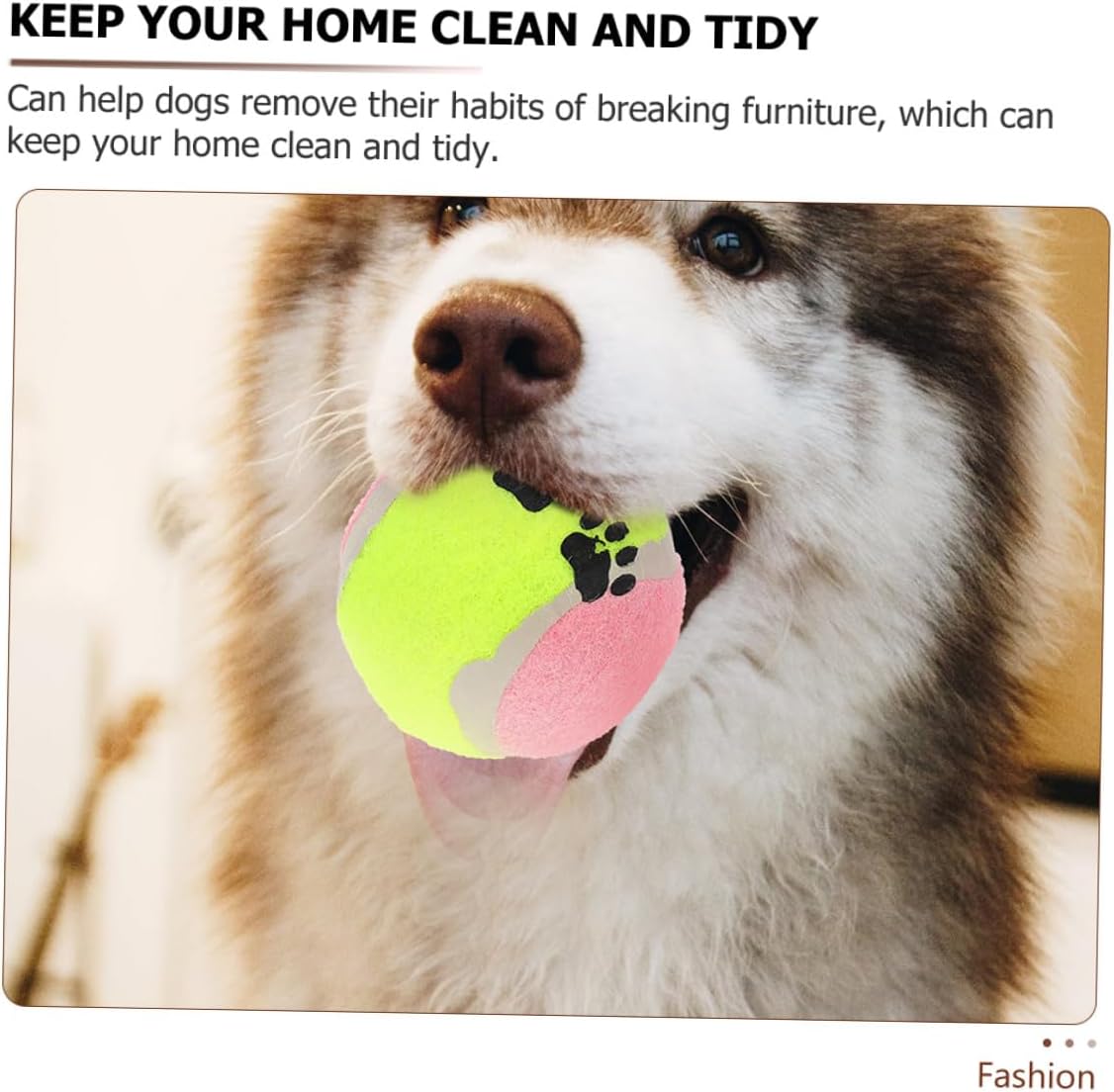Kisangel 16pcs Dog Tennis Balls Plush Pet Training Rubber Interactive Balls for Medium Dogs Puppy Exercise and Chewing Random Color