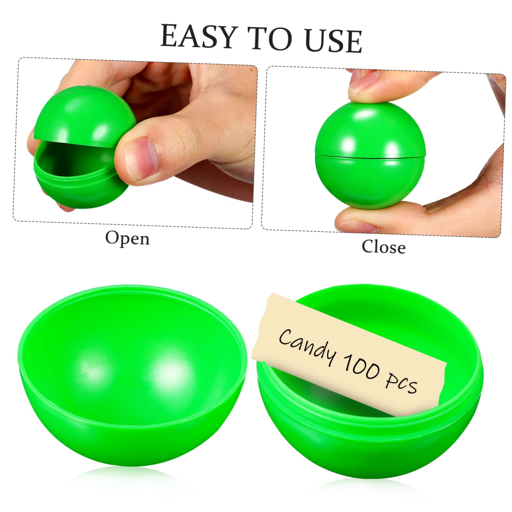 OKUMEYR Green Raffle Balls 25 Pcs Drawing Balls Game Balls Props Reusable Plastic Party Activity