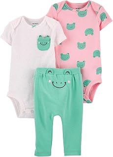 Conjunto 3 peças Sapinho Menina Carter's - Tamanho: 24 meses