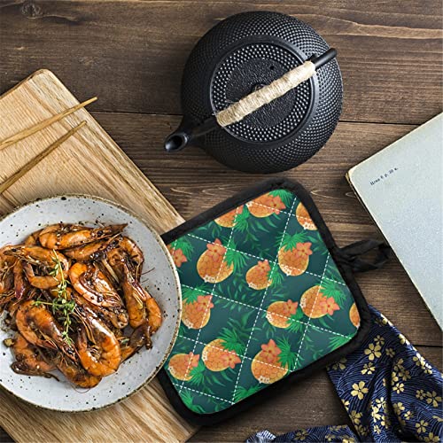 Horeset Oven Mitts And Potholder Set Kitchen Camping Gloves Heat Resistant Gloves Safe Mats For Men Women(Us Flag Pig) #TOP7