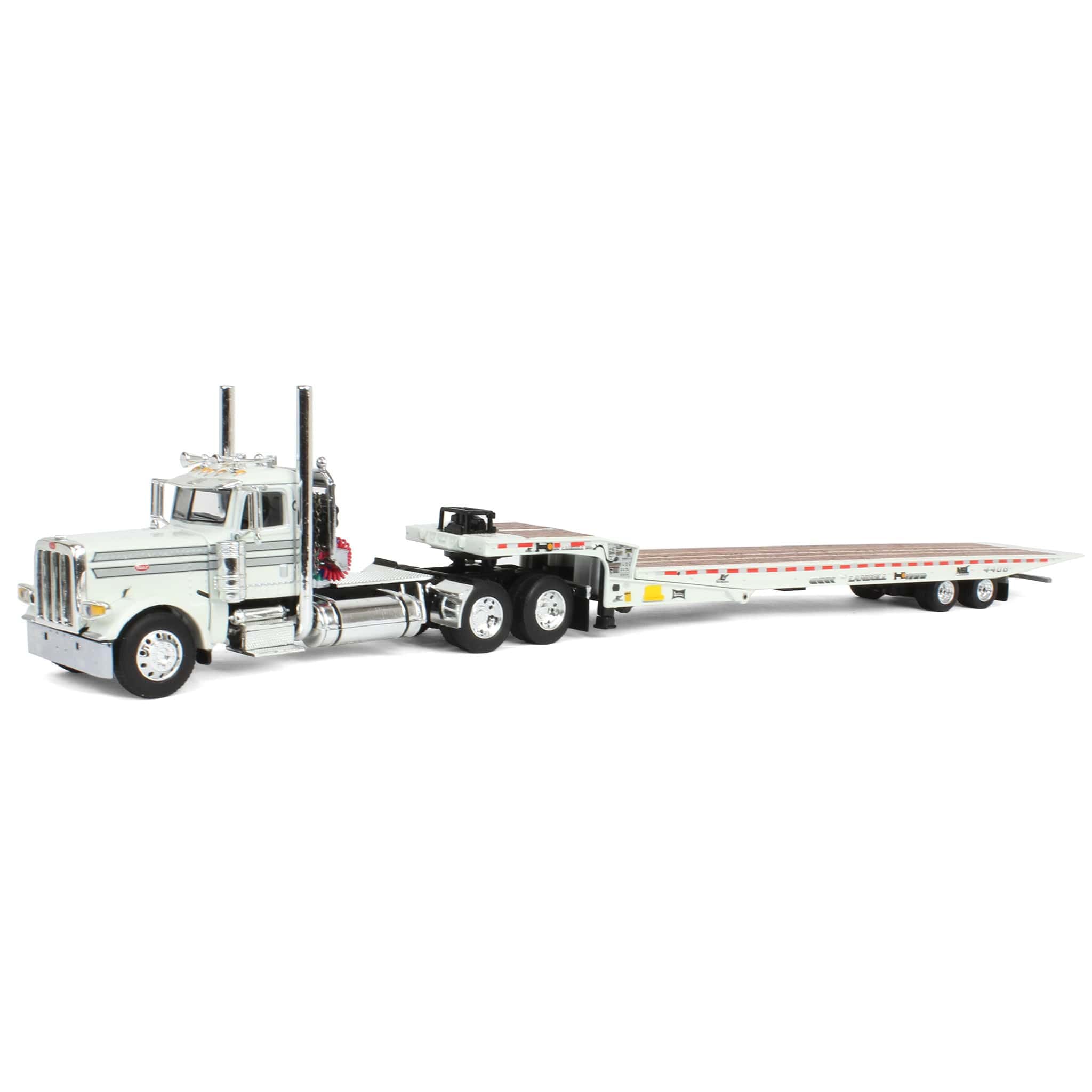 Amazon.com: First Gear DCP 1/64 White Peterbilt 389 Day Cab with