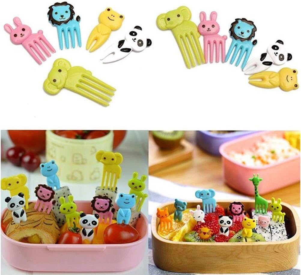 20pcs Fruit Fork Cartoon Fruit Fork Animal Food Fork Dessert Forks