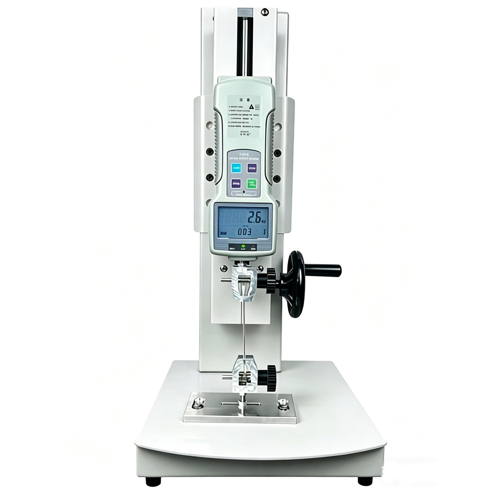 ZyKnaurral Desktop Tensile Compression Testing Machine, Digital Pull Force Tester,Screw Dynamometer Base Tester for Compression and Tension Testing,Widely Used, Stroke 300mm 200N-Standard