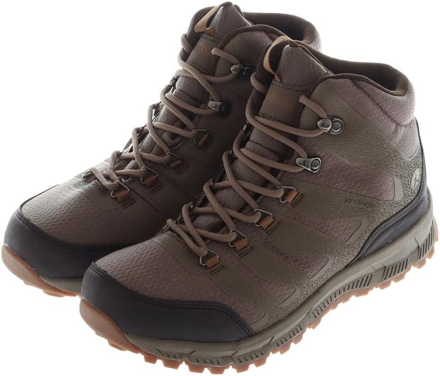 Northside Mens Hargrove Mid Waterproof Hiking Boot - Ripstop Nylon Upper Toe and Heel Reinforcements Removable Insole and Rubber Traction Outsole Hiking Boots for Men