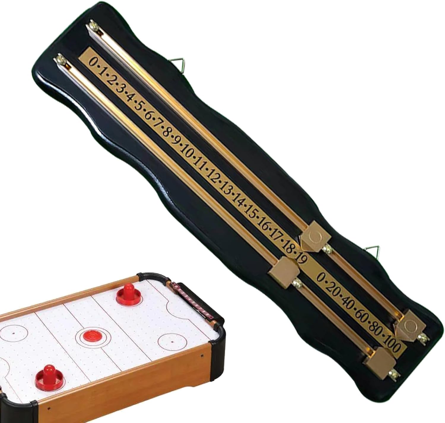 Billiard Score Board, Scoreboard Billiard Scorer Wood Score Keeper, Easy to Read Sport Scoreboard, Reusable Scorekeeper for 2 Player, Football