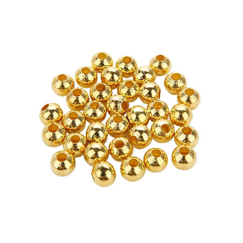 Jihuoo 1500 perline rotonde lisce da 4 mm, piccole perline