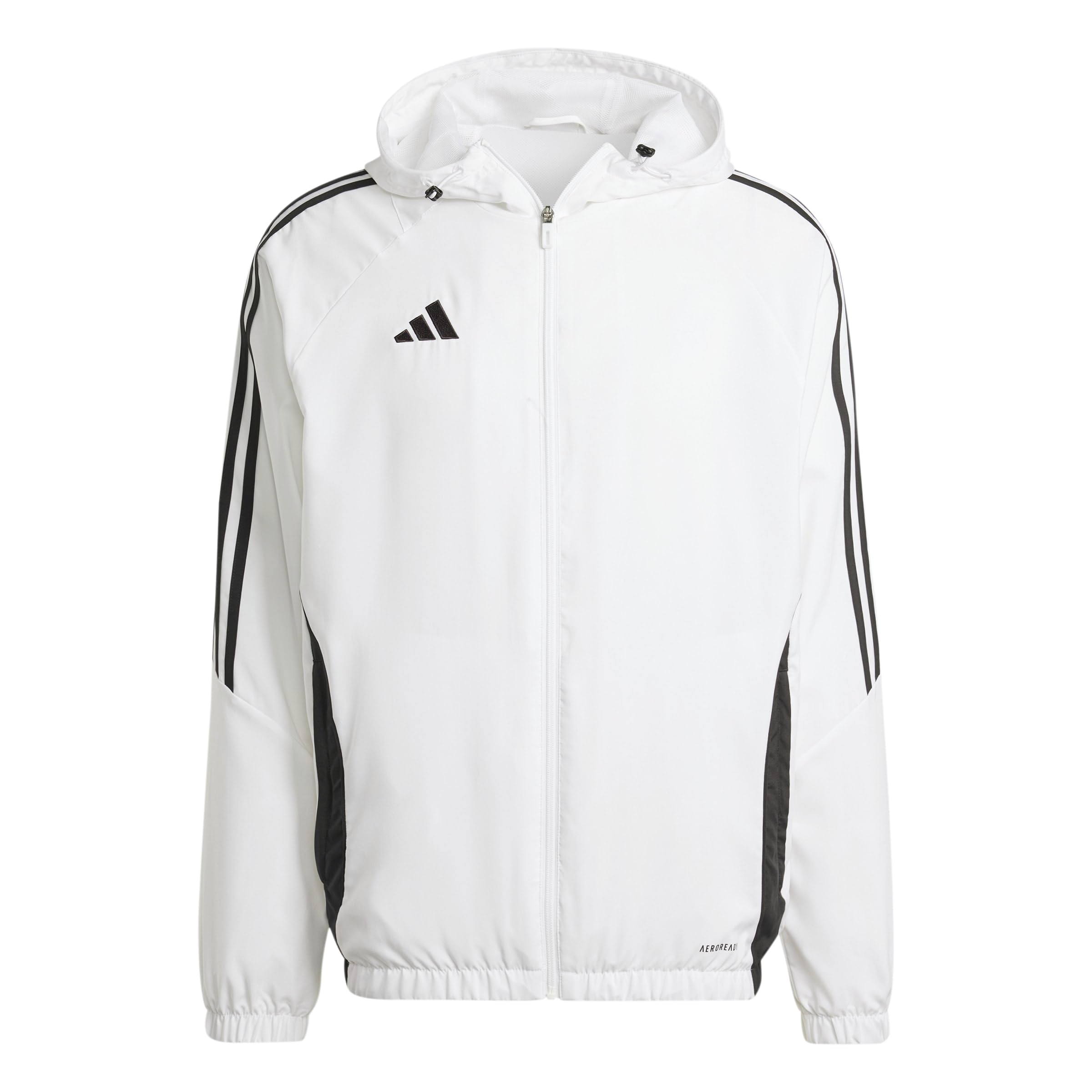 adidas Men's Tiro24 Windbreaker Coat, white/black, XXL