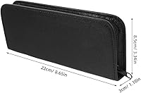 Vista 2 de 1 pieza de tijera bolsa bolsa pu rack salonblack compacto profesional cuero almacenamiento peluquería uso peluquería uso peluquero hogar tijeras