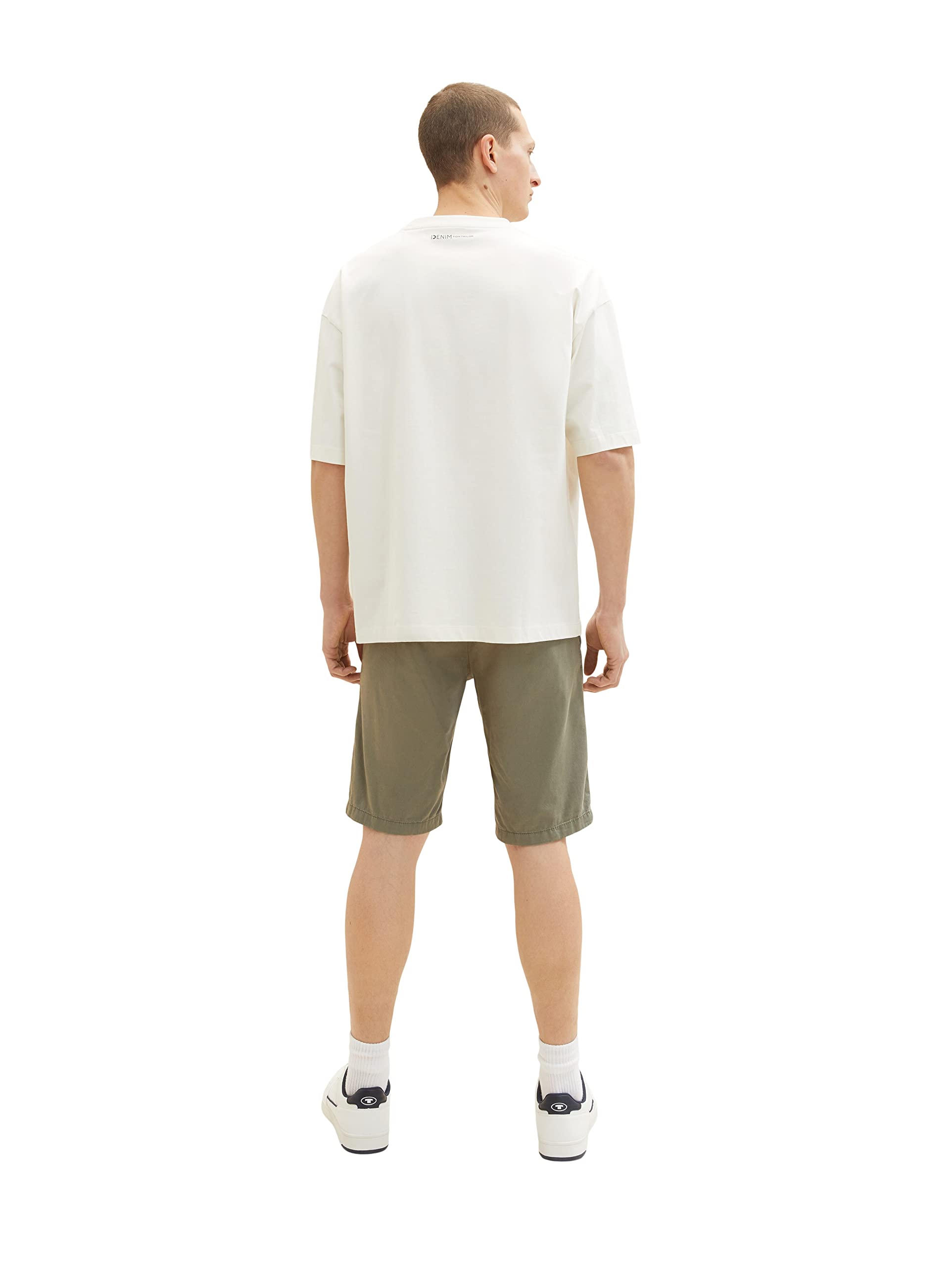 TOM TAILOR Herren 1035037 Slim Chino Bermuda Shorts mit Stretch, 10415 - Dusty Olive Green, 28 – Ansicht 2