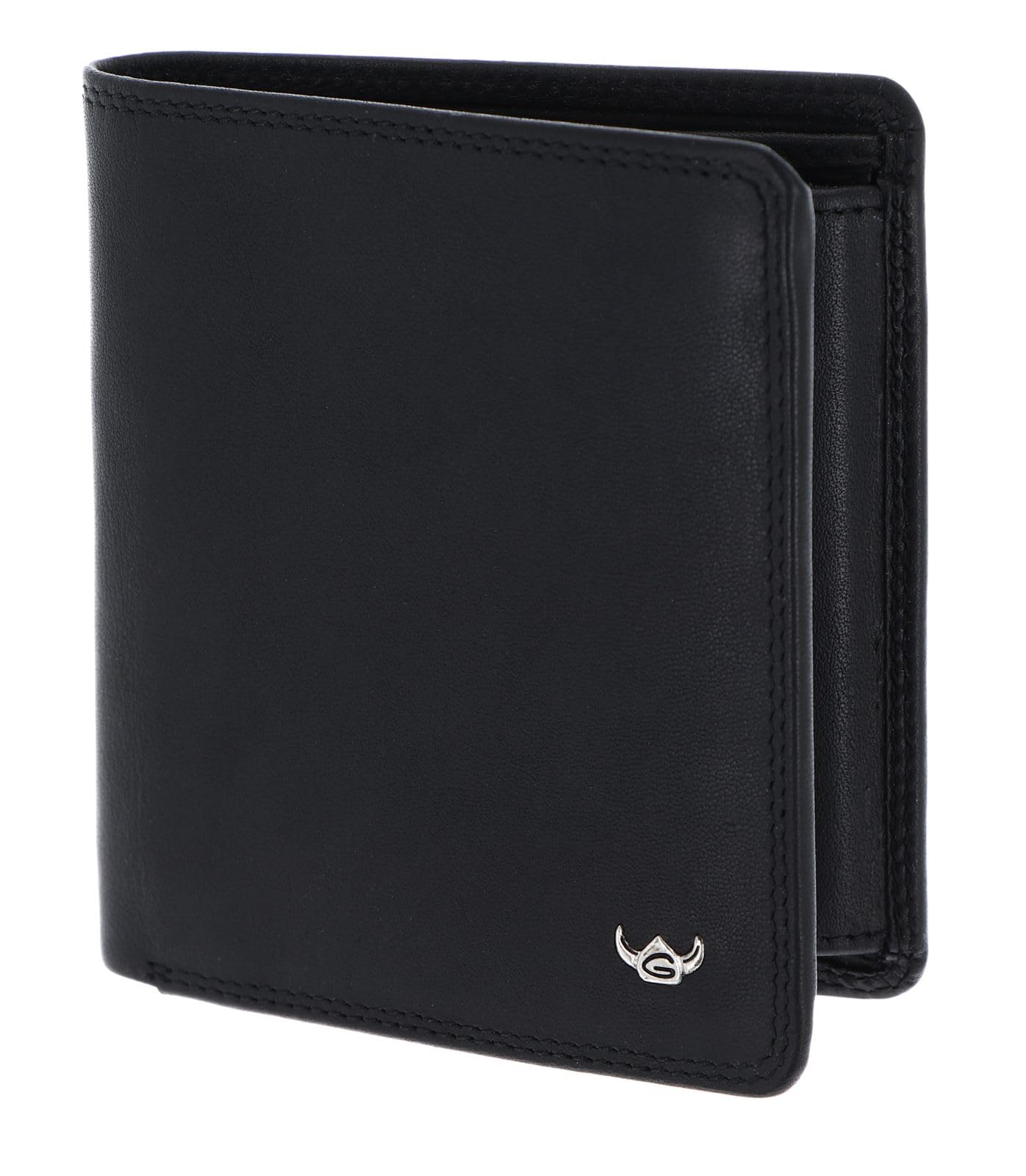 Golden Head Pelle portafoglio Polo RFID Protect Scheintasche 1129 Schwarz nero