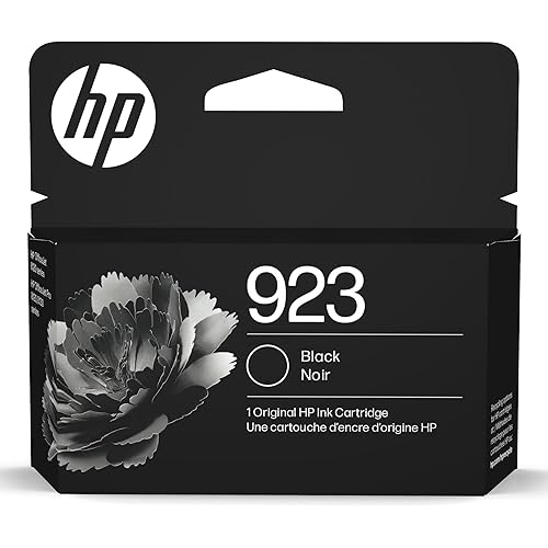 HP 923 Black Ink Cartridge Printers | Works with Printer Series: OfficeJet 8120, OfficeJet Pro 8130 | Eligible for Instant Ink | 4K0T3LN