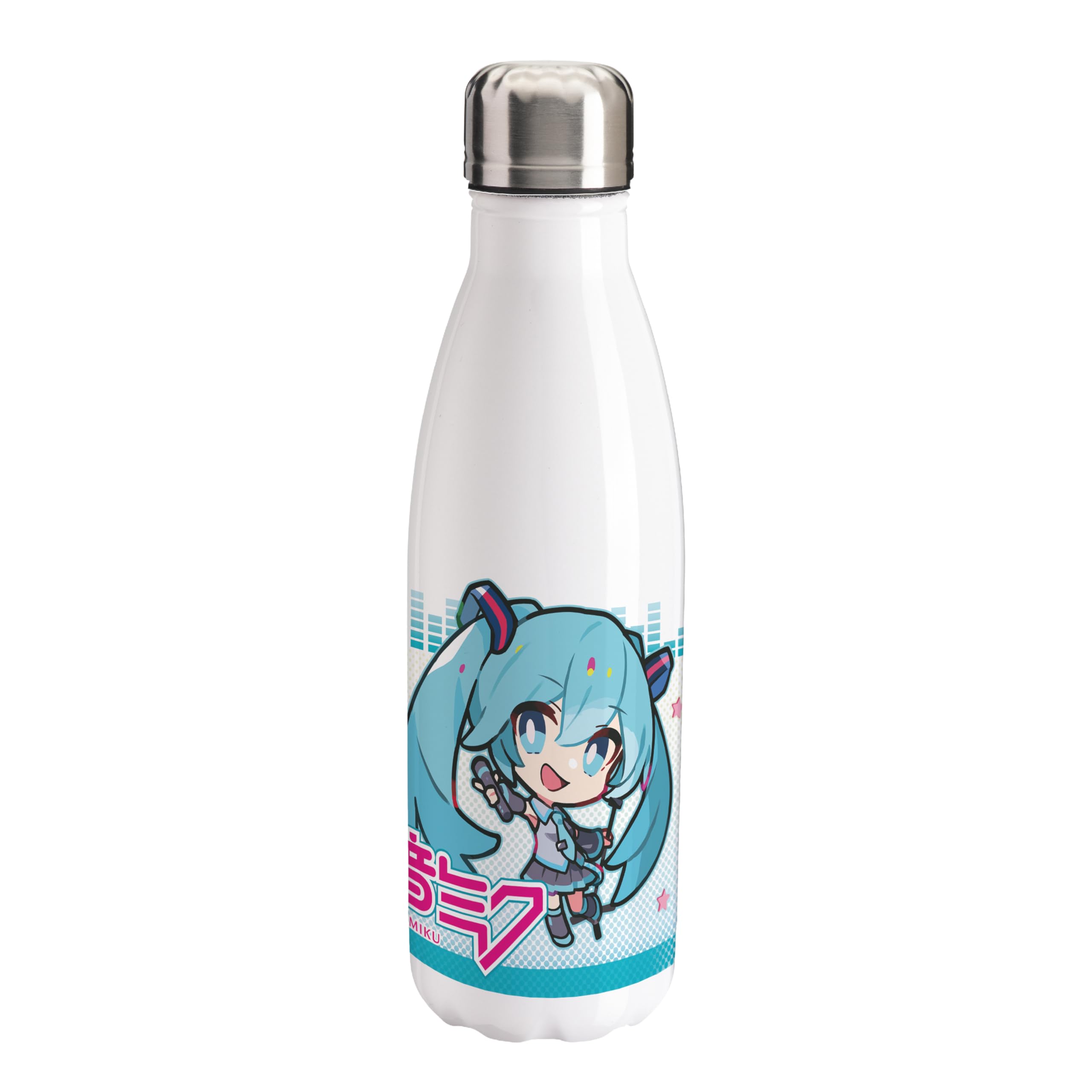 Abystyle White - Hatsune Miku Cryptonloid Gang Water Bottle