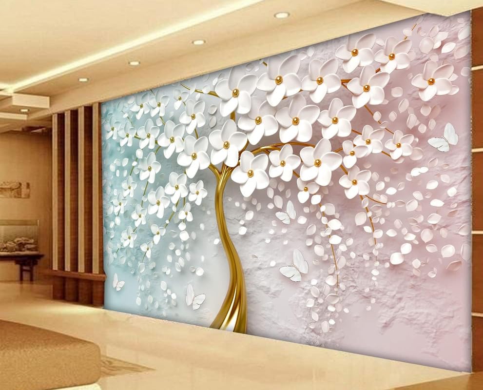AADEE Craft 3D Abstract Colourful Flowers Tree Wallpaperfor Living Room (Non-Wooven 15X10 Feet_Multi) (B0CHQN141Y) Amazon Price History, Amazon Price Tracker
