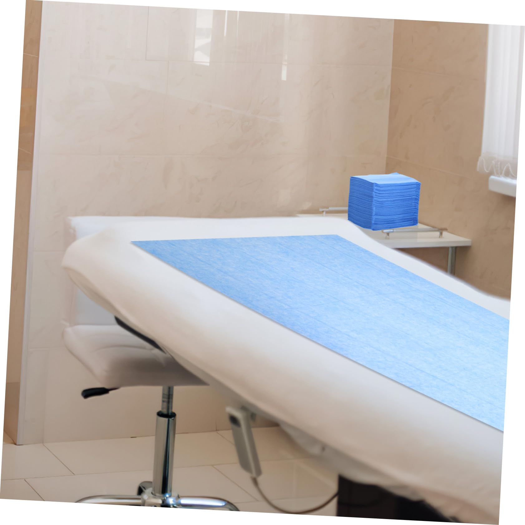 Ipetboom 100 Piezas Unidades de Sábanas Desechables para de Masaje Cubiertas No Tejidas Azul para SPA y Salón Suaves y Cómodas para Tratamientos Profesionales