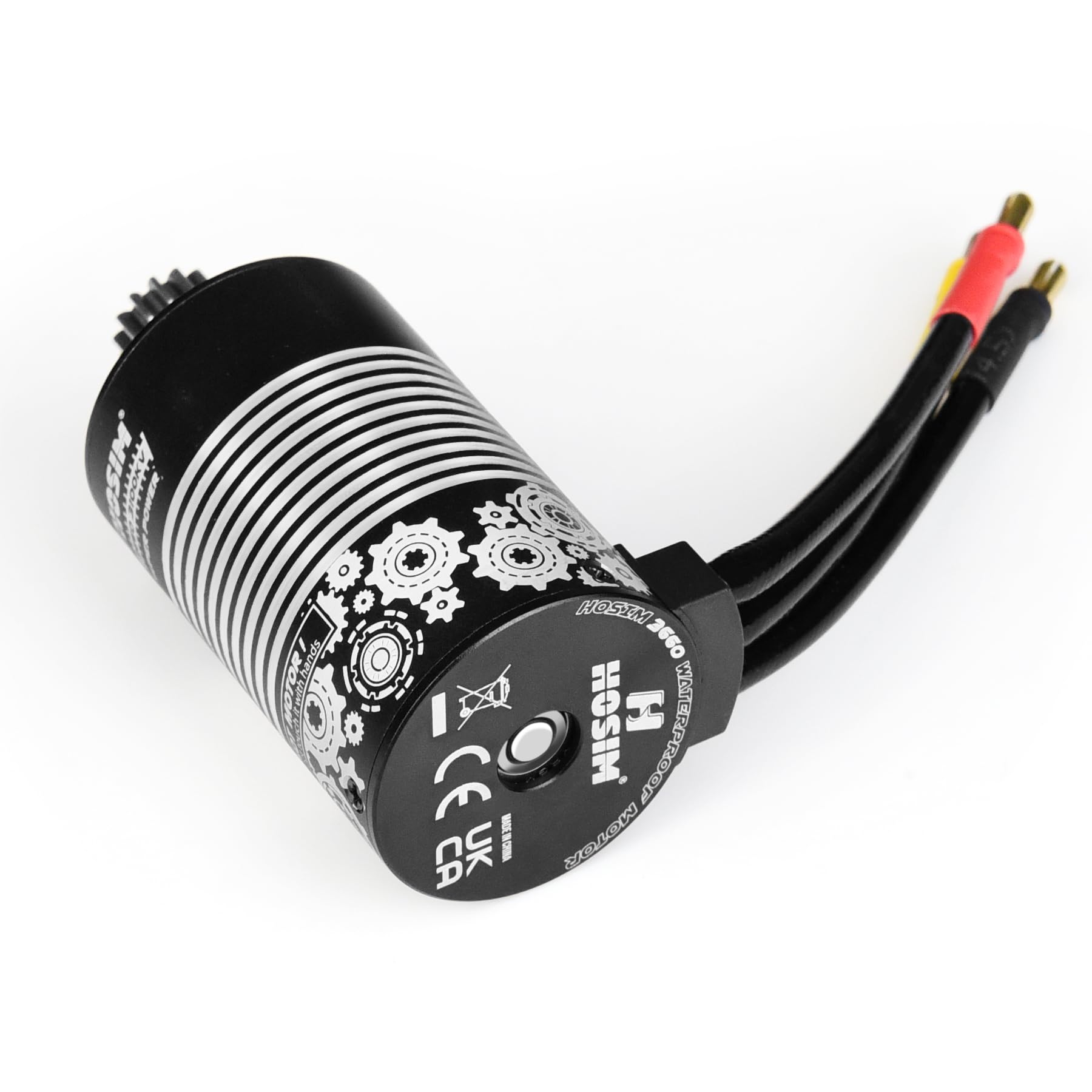 Hosim 3660 3100KV Motor sin escobillas 1/8 RC Car Motor impermeable de alta velocidad MSDJ-3660 para X27, la mayoría de piezas de actualización de camiones RC a escala 1:8