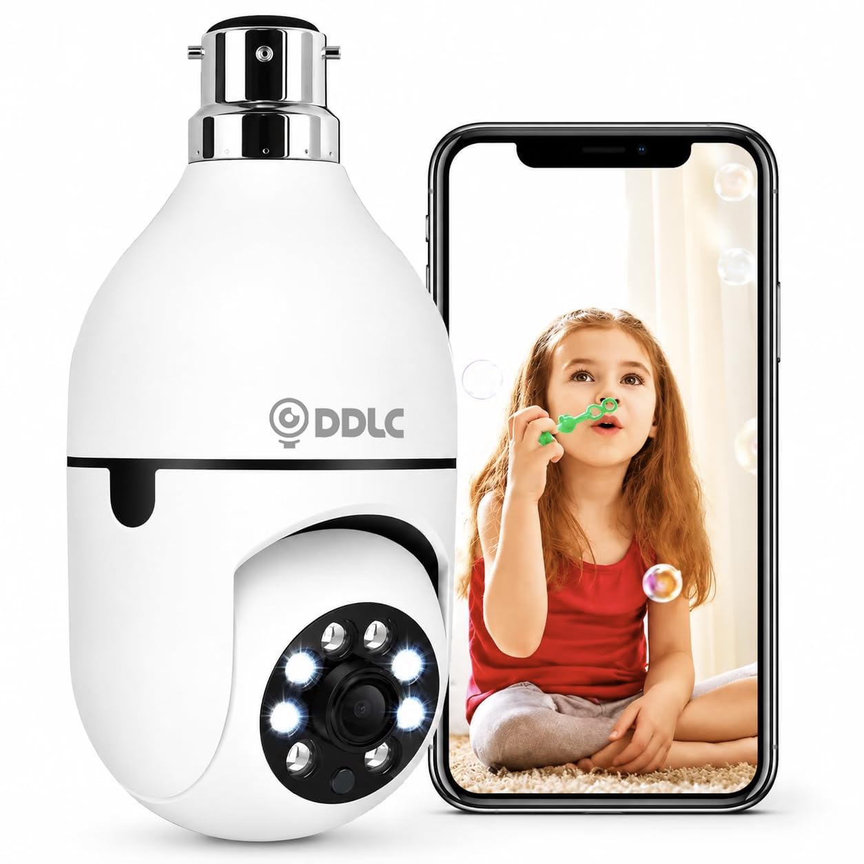 DDLC Light Bulb Camera - 1080p WiFi Security -1