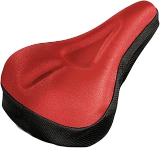 Funda Sillin Bicicleta Estatica 2 asientos de bicicleta de montaña con esponja de silicona y gel 3D, funda de sillín de gel suave, almohadilla impermeable, universal, accesorios for bicicleta.